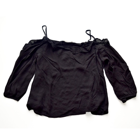 Lush Tops - Flouncy cold shoulder top